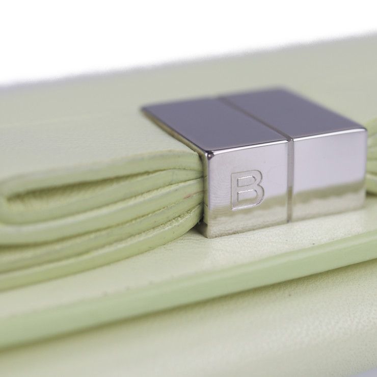 Balenciaga Classic Continental Wallet Long Wallet 354958 Leather Light Yellow