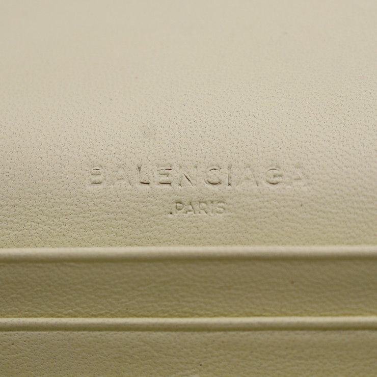 Balenciaga Classic Continental Wallet Long Wallet 354958 Leather Light Yellow