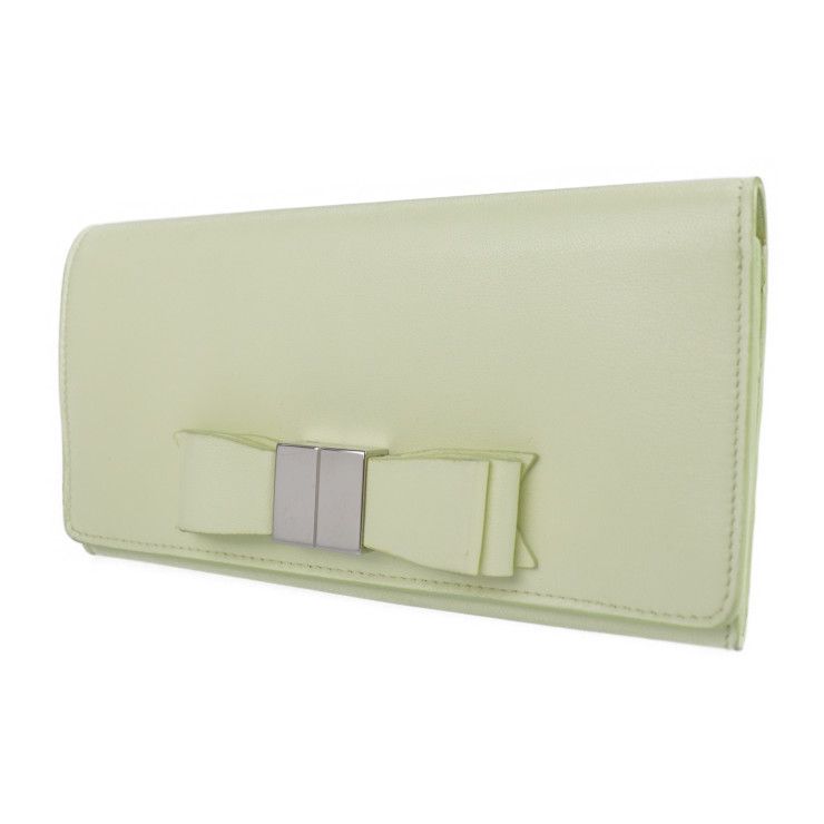 Balenciaga Classic Continental Wallet Long Wallet 354958 Leather Light Yellow