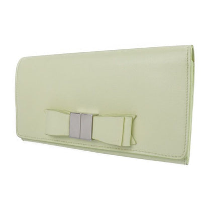 Balenciaga Classic Continental Wallet Long Wallet 354958 Leather Light Yellow