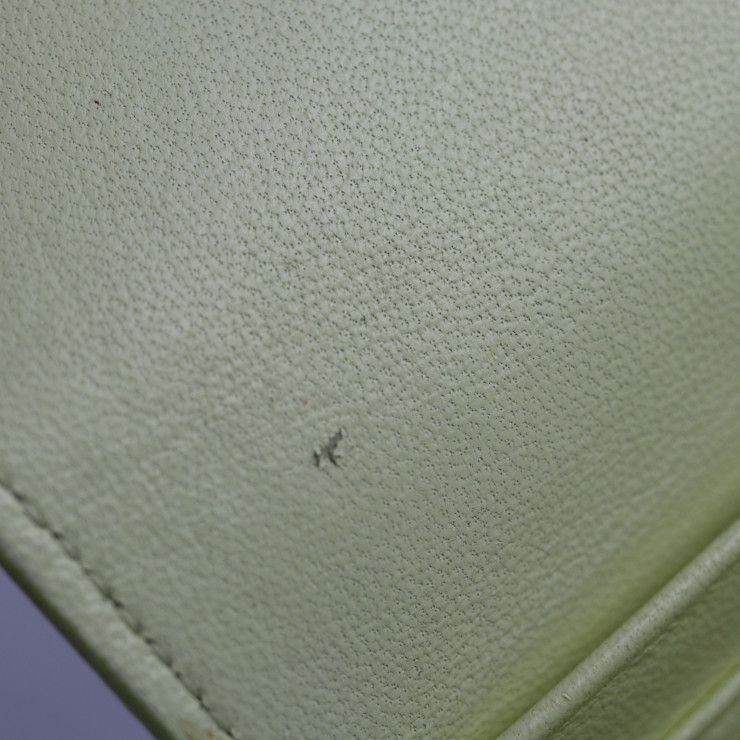 Balenciaga Classic Continental Wallet Long Wallet 354958 Leather Light Yellow