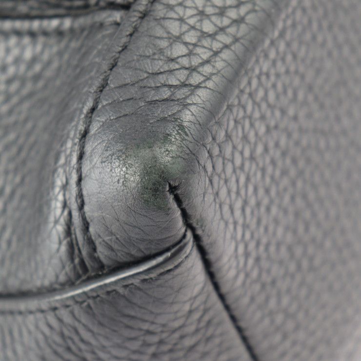 Louis Vuitton Alma Nd Messenger PM Shoulder Bag M51696 Taurillon Leather Black