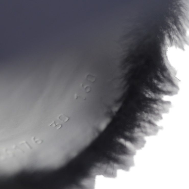 Unused Exhibit Gucci Horsebit Sandals 526176 #30 Faux Fur Rubber Navy Black Red