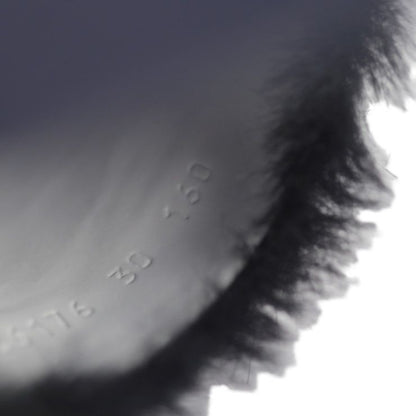 Unused Exhibit Gucci Horsebit Sandals 526176 #30 Faux Fur Rubber Navy Black Red