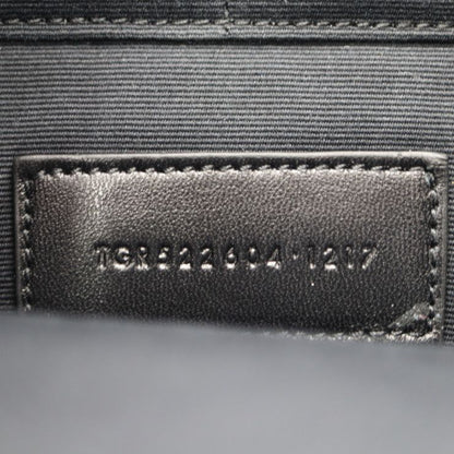Saint Laurent Paris IPAD Militar Second Bag 522604 Leather Black Silver