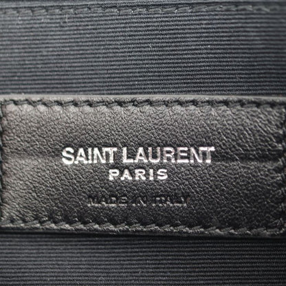 Saint Laurent Paris IPAD Militar Second Bag 522604 Leather Black Silver