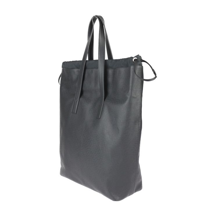 Louis Vuitton Cabas Light Tote Bag M31009 Leather Black Silver Hardware Taiga