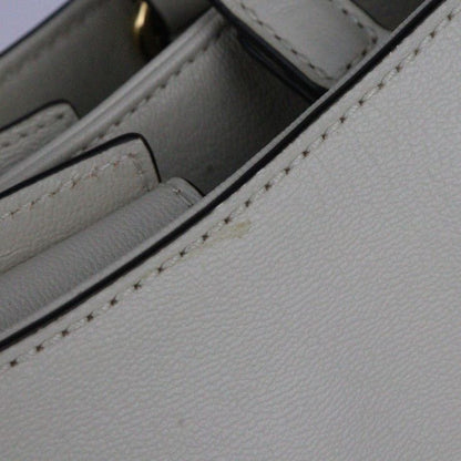 Gucci Horsebit 1955 Medium Tote Handbag 621144 Leather Ivoryish Gold Hardware