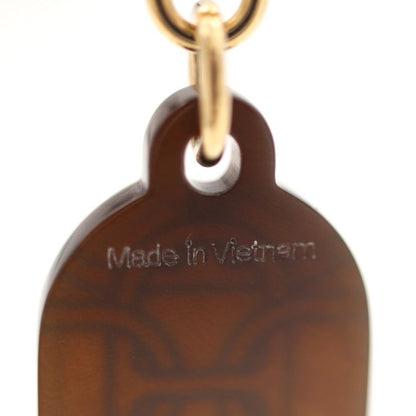Hermes Chaine D'ancre PM Earrings - Metal Buffalo Horn Gold Brown Earrings