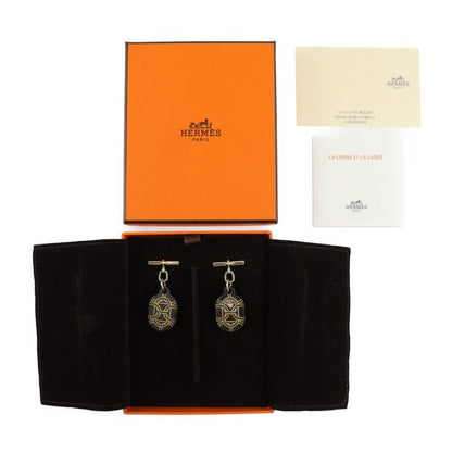 Hermes Chaine D'ancre PM Earrings - Metal Buffalo Horn Gold Brown Earrings