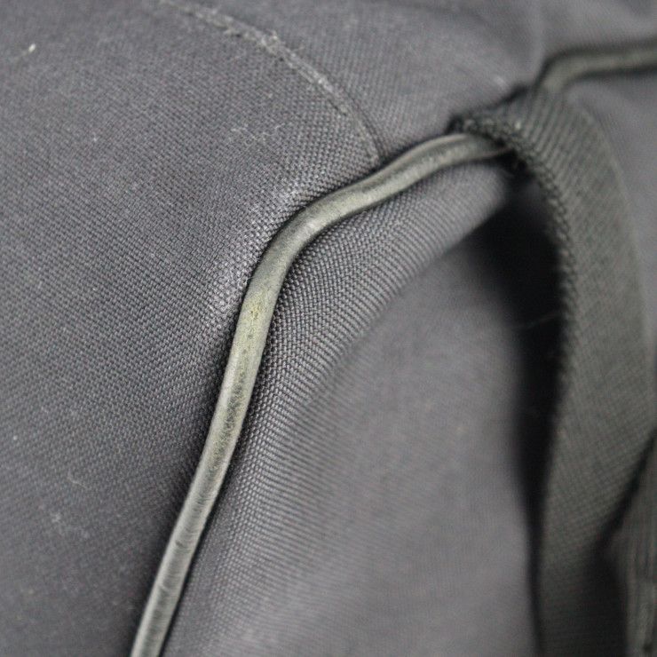 Saint Laurent Paris Backpack Daypack 465448 Canvas Leather Black Silver
