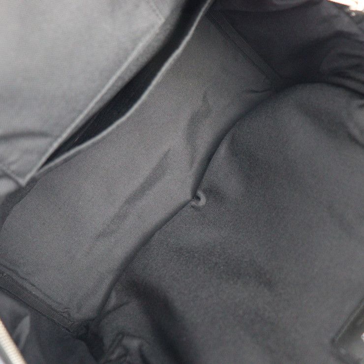Saint Laurent Paris Backpack Daypack 465448 Canvas Leather Black Silver
