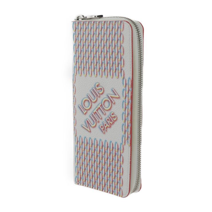 Louis Vuitton Zippy Wallet Vertical Long Wallet M81403 Leather Bronze White