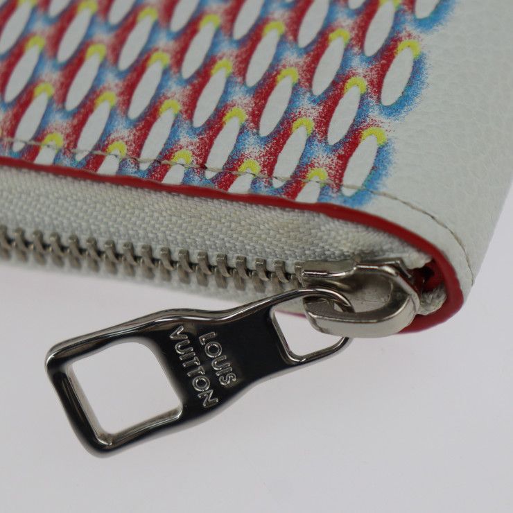 Louis Vuitton Zippy Wallet Vertical Long Wallet M81403 Leather Bronze White
