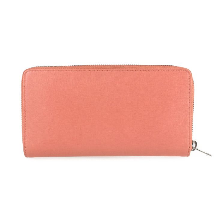 Balenciaga Essential Long Wallet 519641 Leather Salmon Pink Tone Silver
