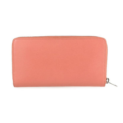Balenciaga Essential Long Wallet 519641 Leather Salmon Pink Tone Silver