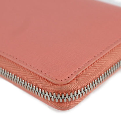 Balenciaga Essential Long Wallet 519641 Leather Salmon Pink Tone Silver