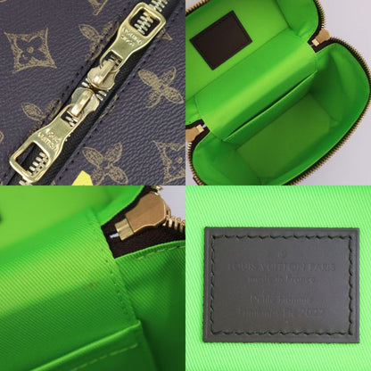 Louis Vuitton Vertical Box Trunk Handbag M59664 PVC Leather Brown Green Gold