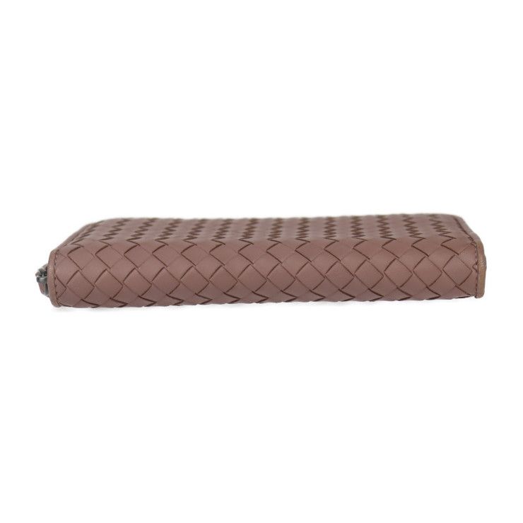 Bottega Veneta Bottega Veneta Zip Around Wallet Long Wallet 114076 Leather Dark