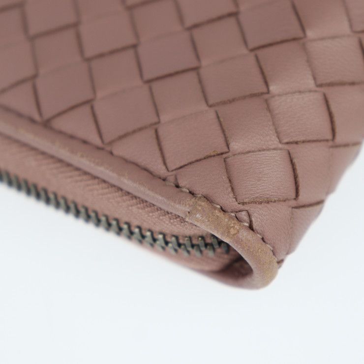 Bottega Veneta Bottega Veneta Zip Around Wallet Long Wallet 114076 Leather Dark