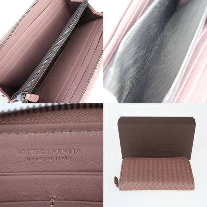 Bottega Veneta Bottega Veneta Zip Around Wallet Long Wallet 114076 Leather Dark