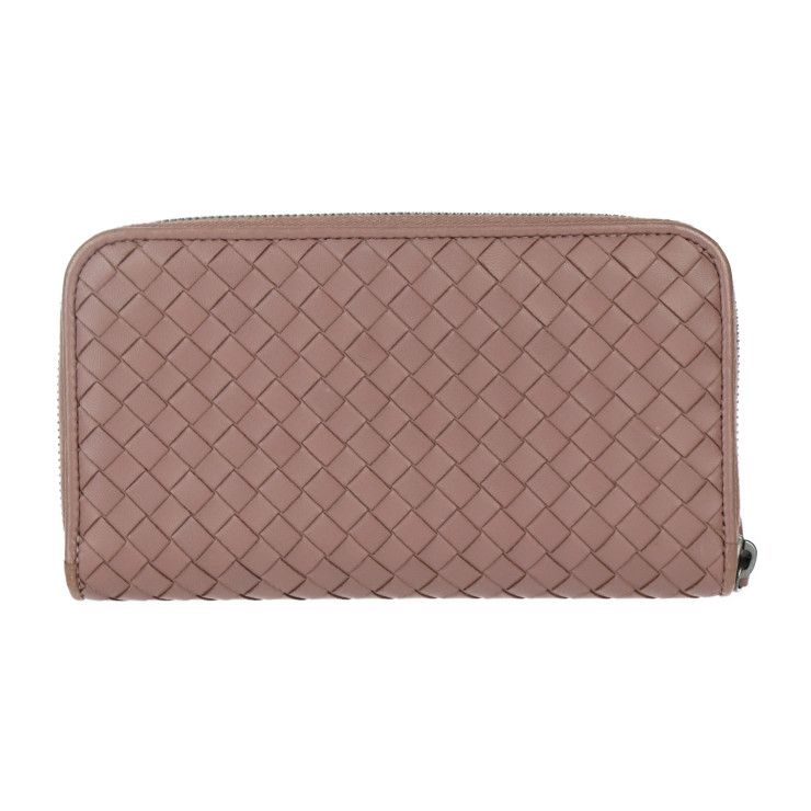 Bottega Veneta Bottega Veneta Zip Around Wallet Long Wallet 114076 Leather Dark