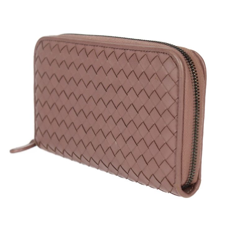 Bottega Veneta Bottega Veneta Zip Around Wallet Long Wallet 114076 Leather Dark