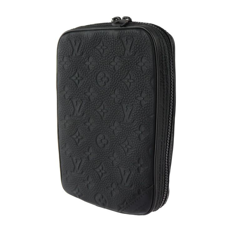 Louis Vuitton Utility Side Bag Shoulder Bag M53298 Taurillon Leather Black