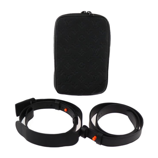 Louis Vuitton Utility Side Bag Shoulder Bag M53298 Taurillon Leather Black