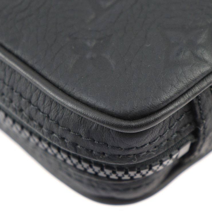 Louis Vuitton Utility Side Bag Shoulder Bag M53298 Taurillon Leather Black