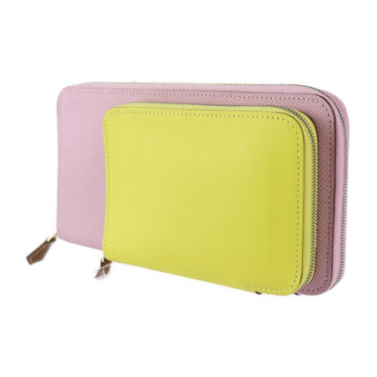 Hermes Nouveau Tougot Shoulder Bag - Vaux Epson Vorsoft Mauve Sylvestre Lime
