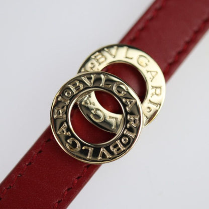 Bvlgari Bulgari Doppio Tondo Double Coiled Bracelet 285116 Leather Bordeaux
