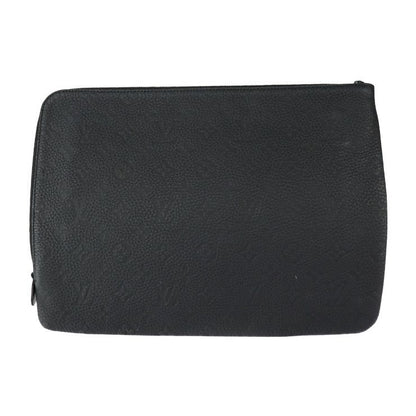 Louis Vuitton Etui Voyage Second Bag M59479 Taurillon Leather Black Clutch Bag