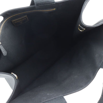Fendi Tote Bag 7va558 Canvas Black Gold Fendace Versace Collaboration 2WAY