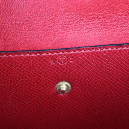 Hermes Clutch Bag Courchevel Red Fako Second Bag Stamped 0T Rare