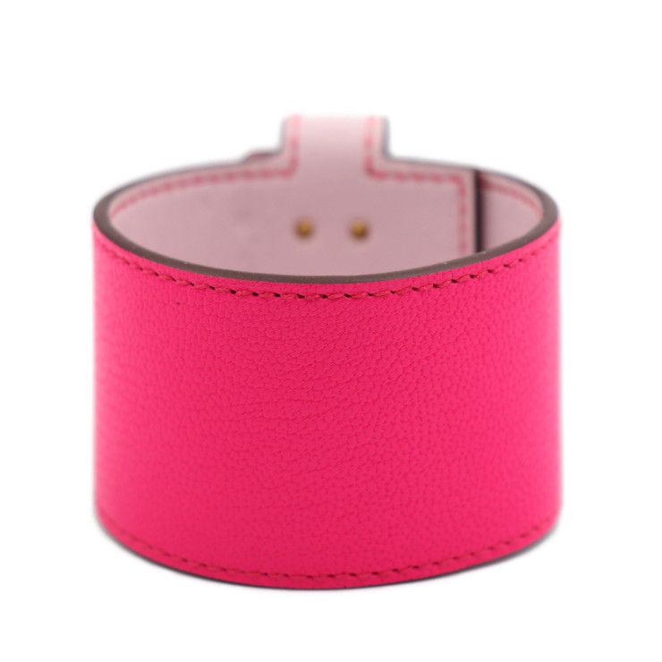 Hermes Kelly Twist GM Bracelet - Vorsoft Rose Pop Pinkish Gold Hardware