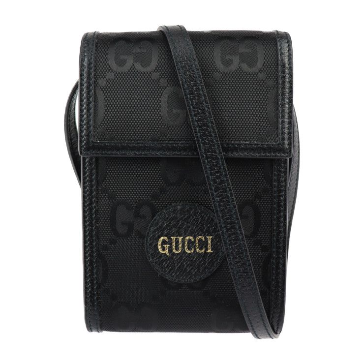 Gucci Off The Grid Off The Grid Shoulder Bag 625599 Leather Nylon Black GG