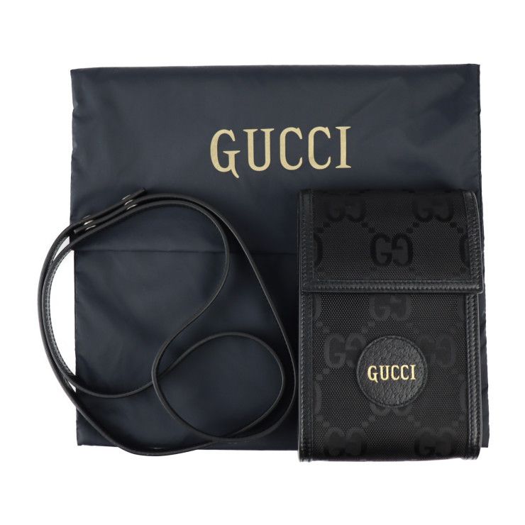 Gucci Off The Grid Off The Grid Shoulder Bag 625599 Leather Nylon Black GG
