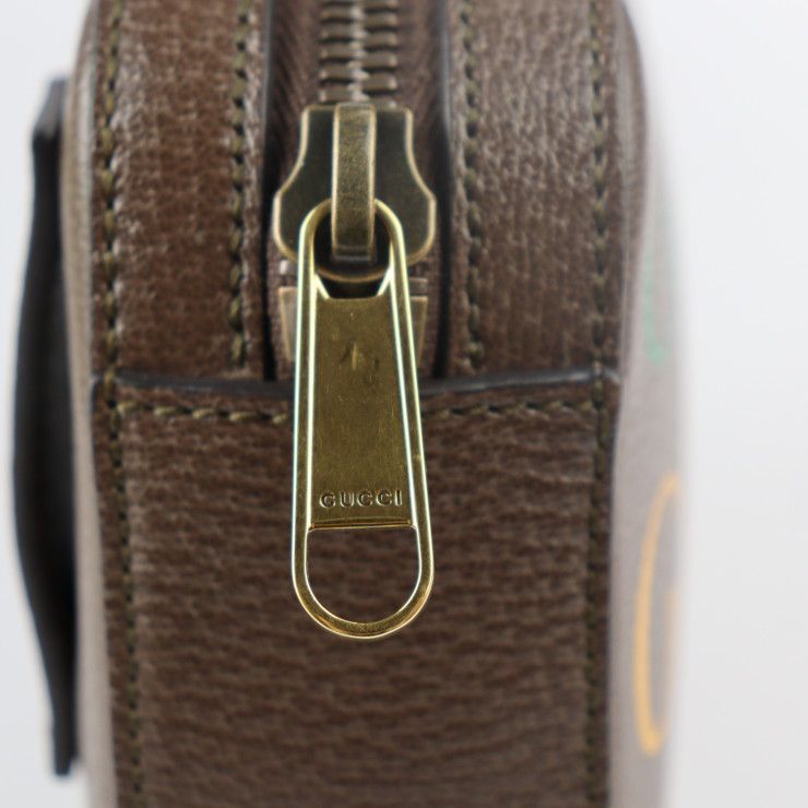 Gucci Belt Bag Waist Bag 602695 Calf Leather Brown Multicolor Gold Hardware