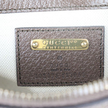 Gucci Belt Bag Waist Bag 602695 Calf Leather Brown Multicolor Gold Hardware