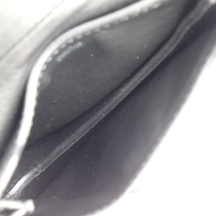 Christian DIOR Saddle Poach Saddle Pouch Coin Case - Leather Black Silver