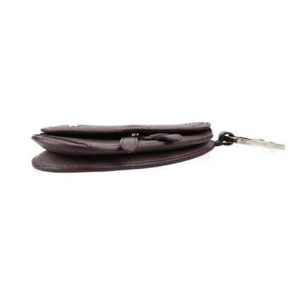 Christian DIOR Saddle Poach Saddle Pouch Coin Case - Leather Purple Silver
