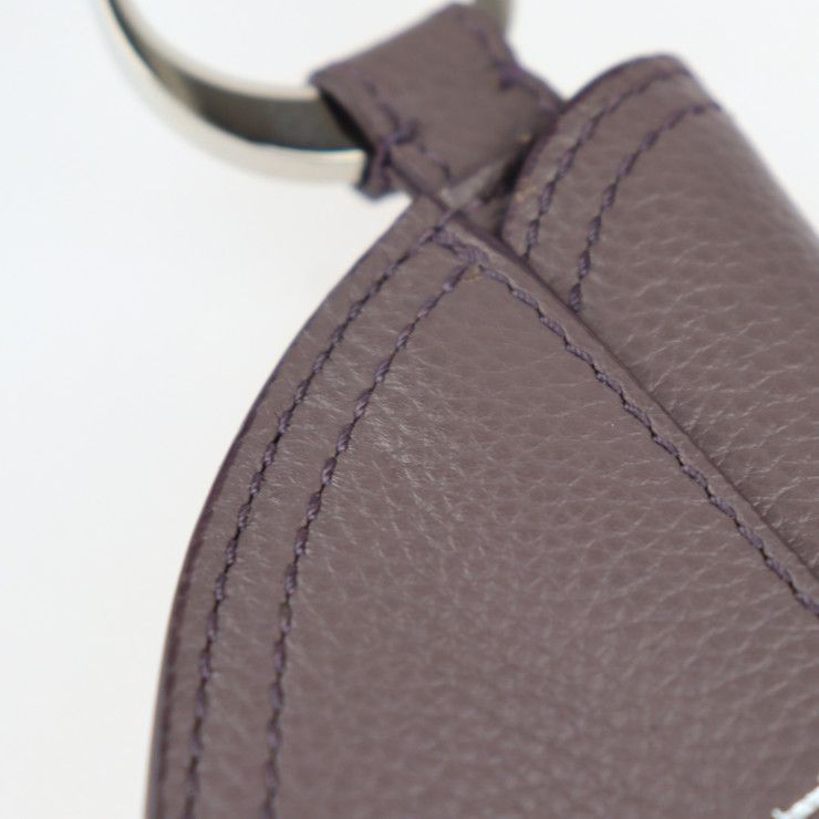 Christian DIOR Saddle Poach Saddle Pouch Coin Case - Leather Purple Silver