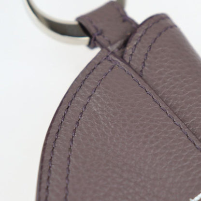 Christian DIOR Saddle Poach Saddle Pouch Coin Case - Leather Purple Silver