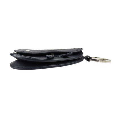 DIOR Saddle Poach Saddle Pouch Coin Case - Leather Dark Navy Silver Hardware
