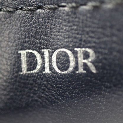 DIOR Saddle Poach Saddle Pouch Coin Case - Leather Dark Navy Silver Hardware