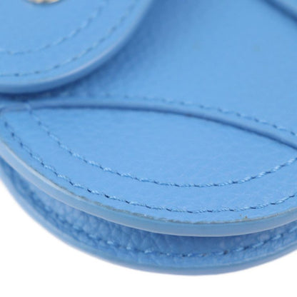 Christian DIOR Saddle Poach Saddle Pouch Coin Case - Leather Blue Silver