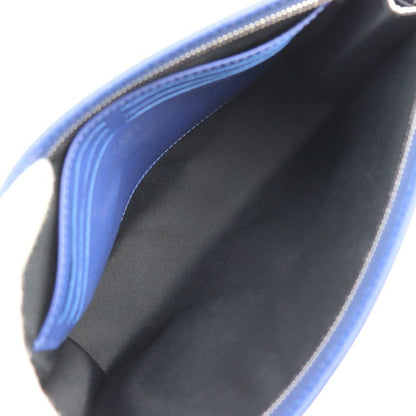 Louis Vuitton Pochette Voyage MM Second Bag M30399 Leather Cobalt Blue Silver