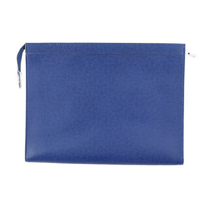 Louis Vuitton Pochette Voyage MM Second Bag M30399 Leather Cobalt Blue Silver