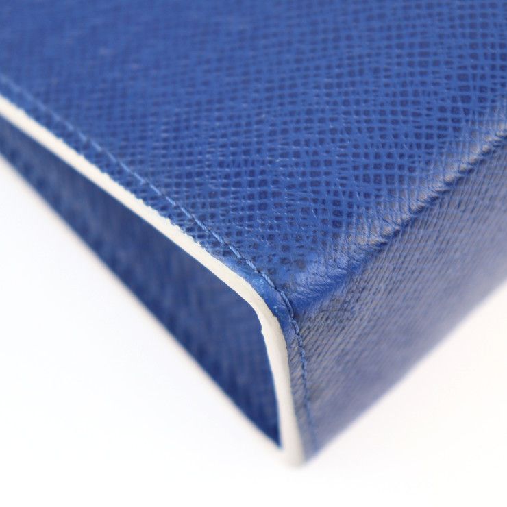 Louis Vuitton Pochette Voyage MM Second Bag M30399 Leather Cobalt Blue Silver
